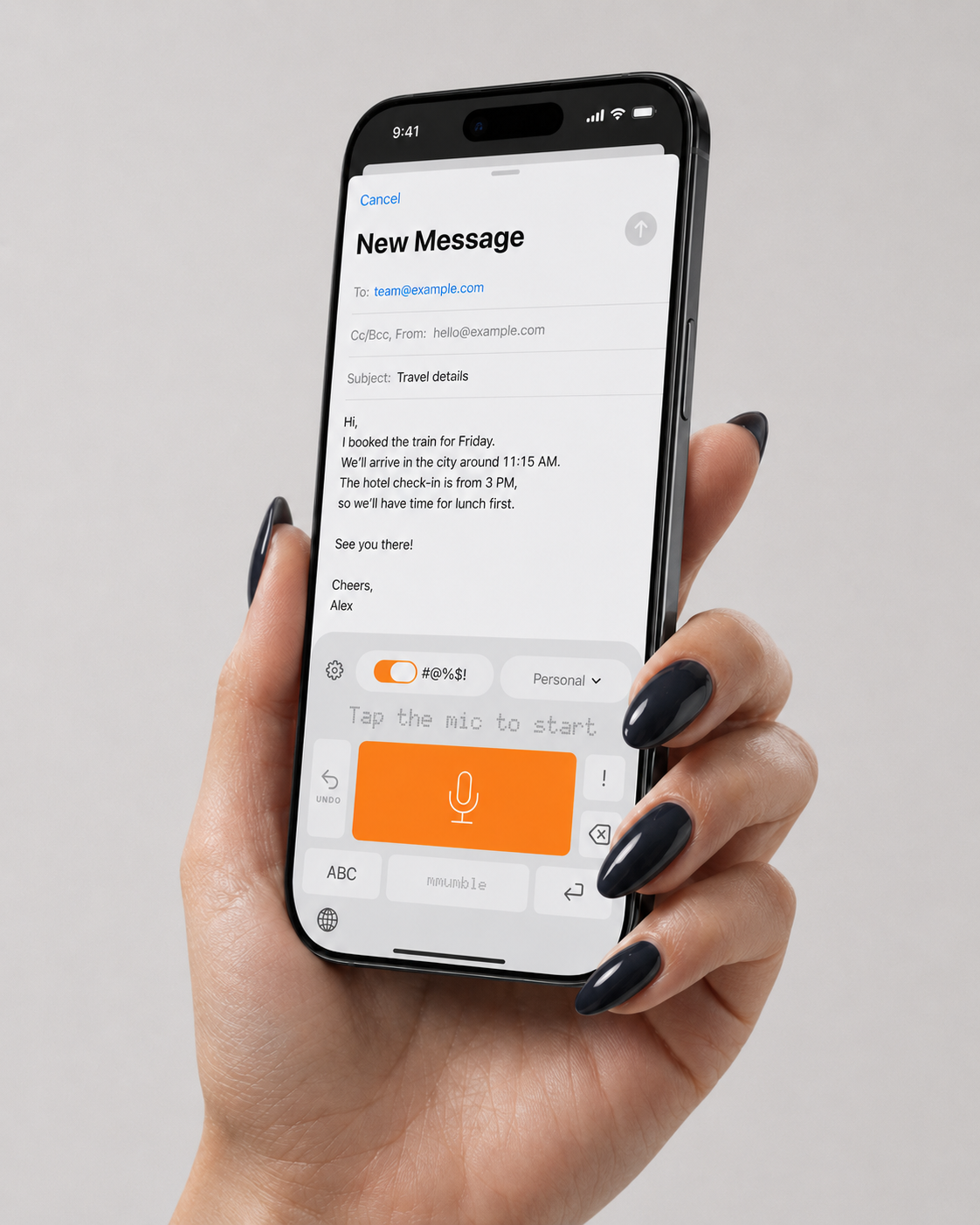 mmumble used in Apple Mail