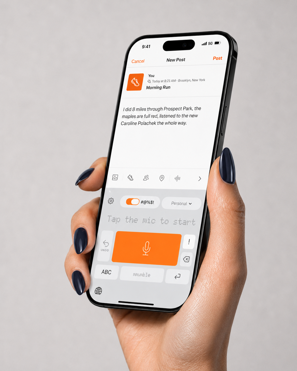 mmumble used in Strava