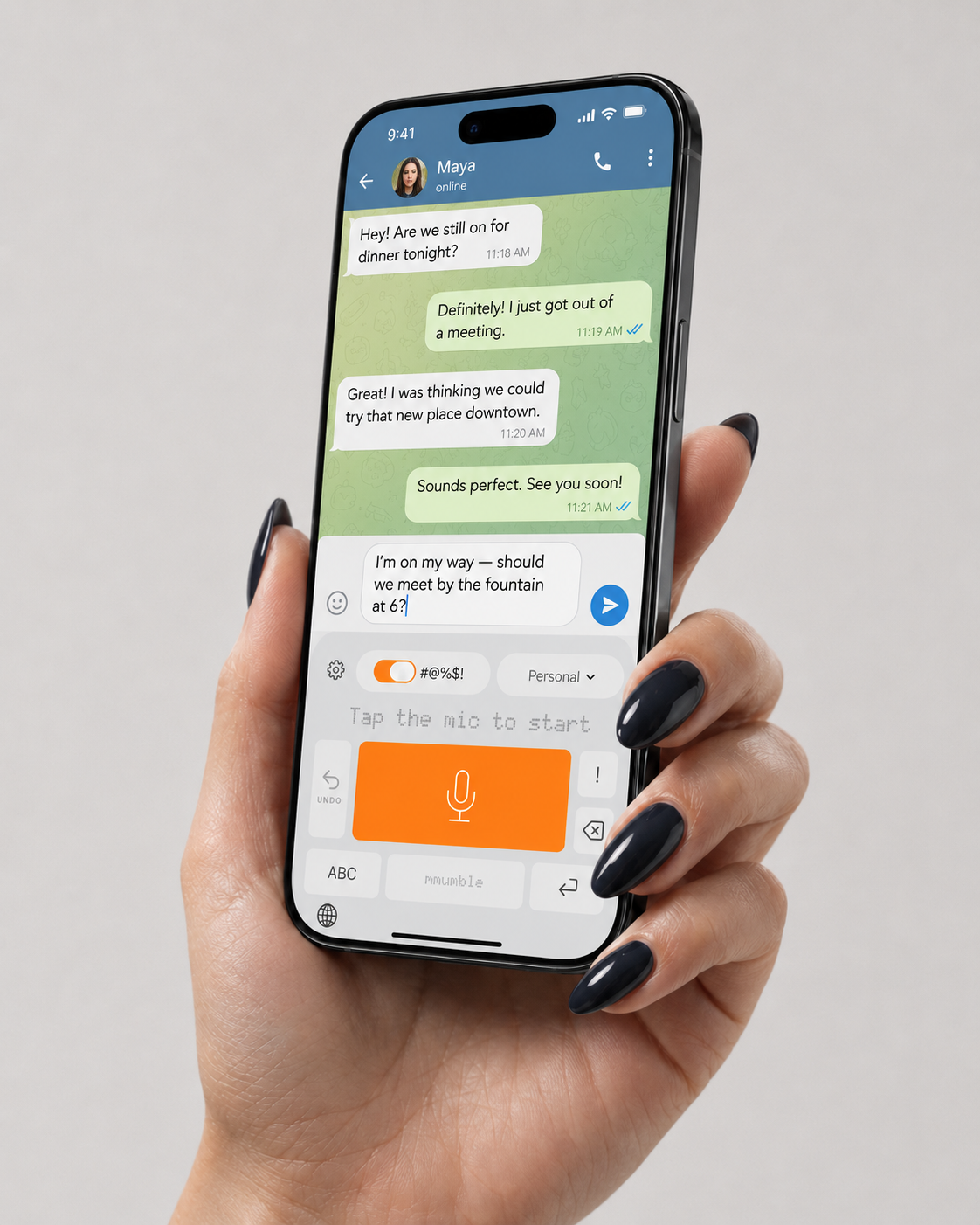 mmumble used in Telegram